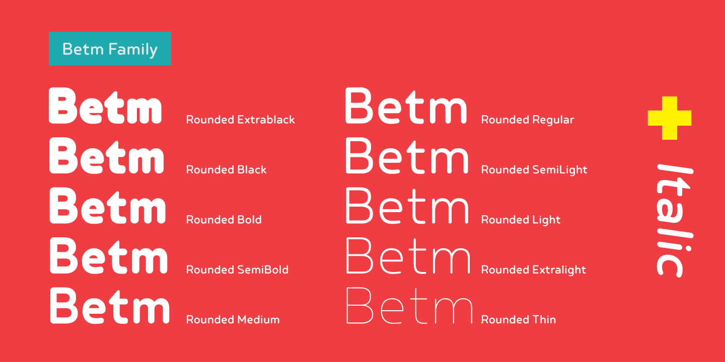 Example font Betm Rounded #10